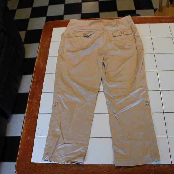 ROBERTSON CROPPED BEIGE  PANTS SIZE 6 - Picture 6 of 7